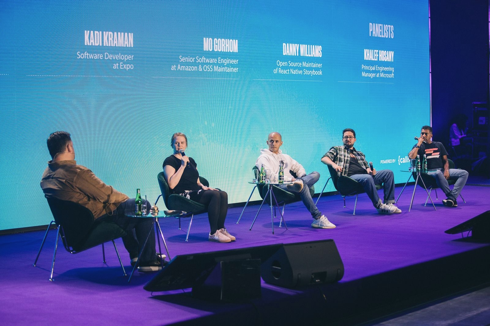 Daniel Williams on the closing panel at React Native Universe